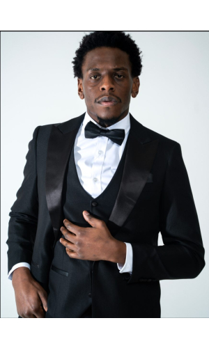 Edward Peak Lapel Black Tux Jacket