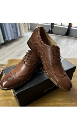 Tan Wing Tipped Brogue