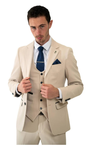 Sandro Beige Slim Fit Jacket