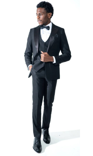 Charles Grey Edward Tux Black Trousers