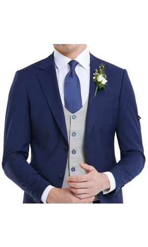 Benetti Navy Peter Suit with Cream WC