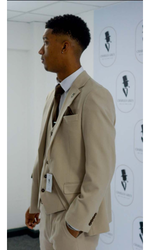 Charles Grey Beige Charlton Suit