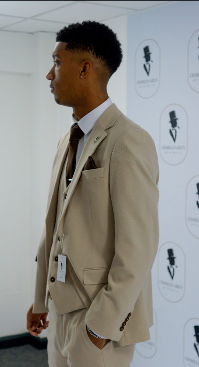 Charles Grey Beige Charlton Suit - Image 4