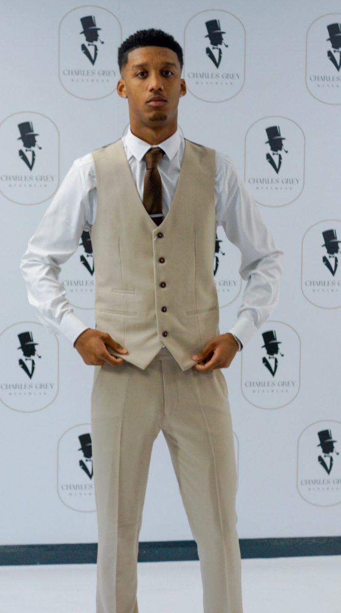Charles Grey Beige Charlton Suit - Image 7