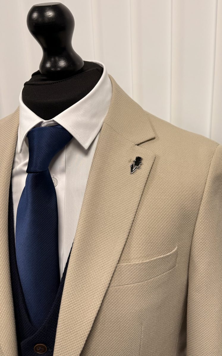 Charles Grey Beige Charlton Suit - Image 2