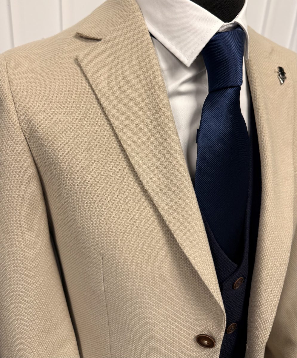 Charles Grey Beige Charlton Suit - Image 3