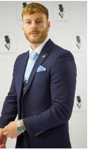 Charles Grey Navy Charlton Suit