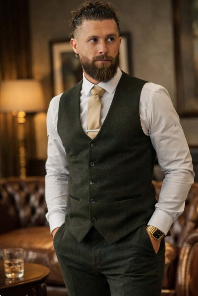 Charles Grey Attenborough Wool Blend Waistcoat