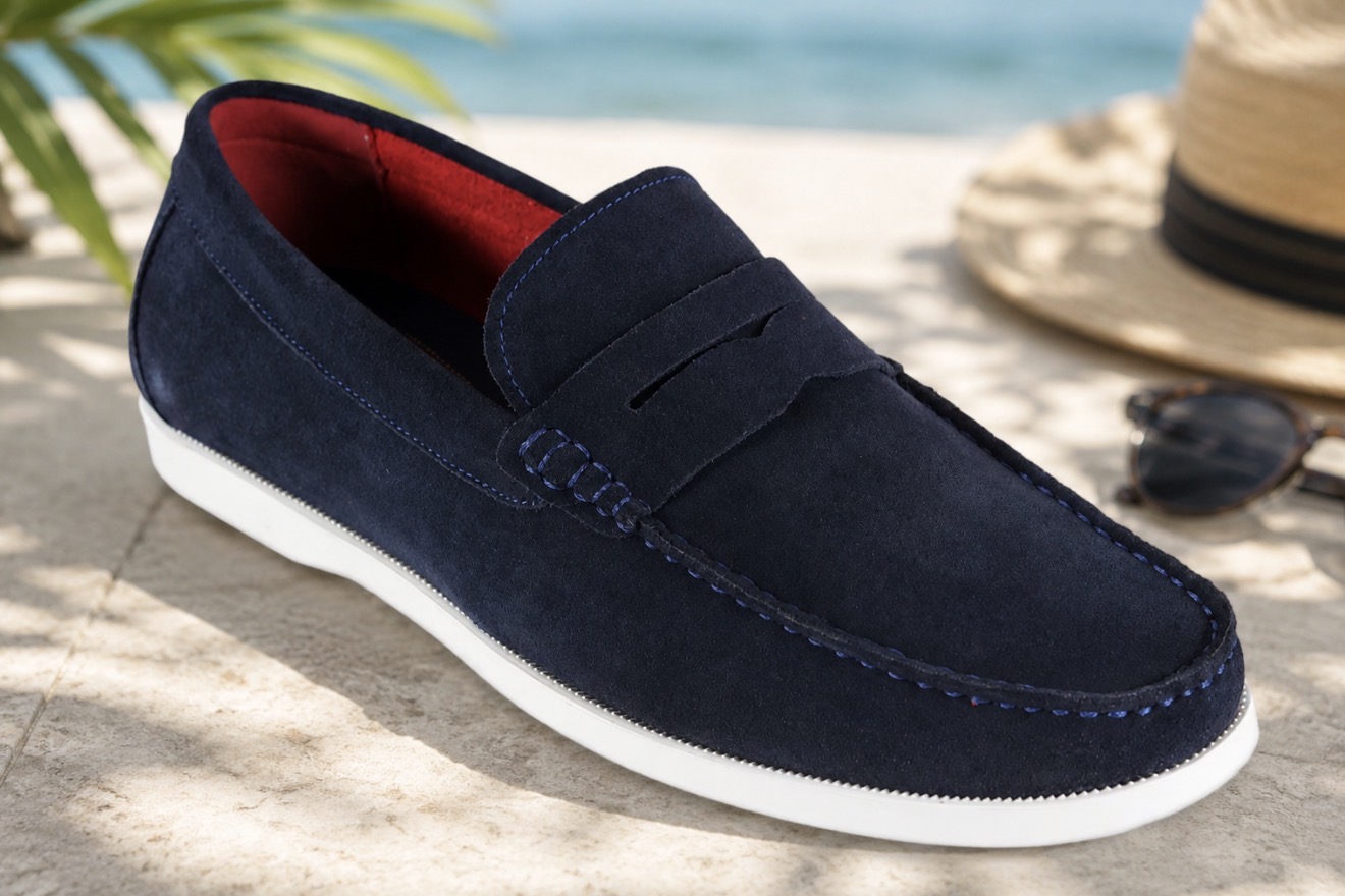 Front Navy Suede Doug Size 11 (45)