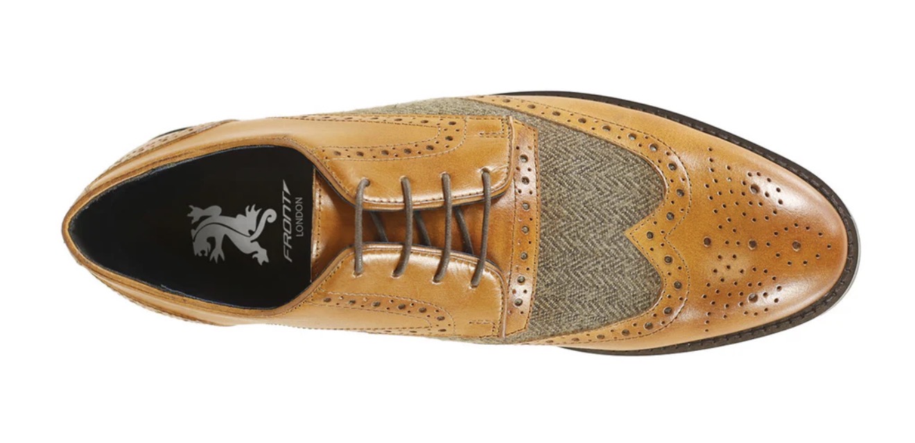 Front Chester Leather Wing Tip Brogue - Image 4