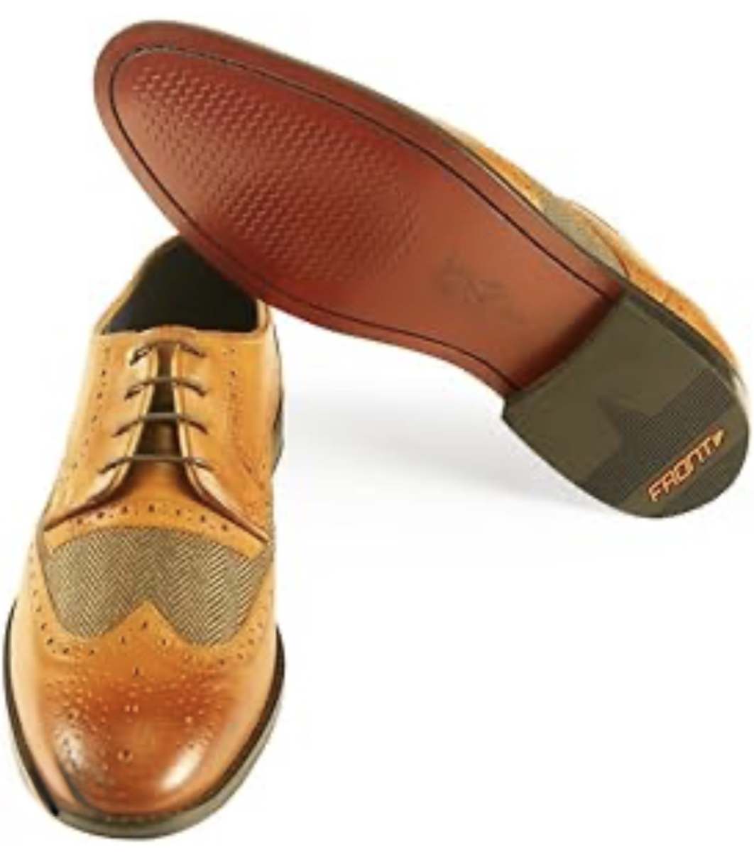 Front Chester Leather Wing Tip Brogue - Image 3