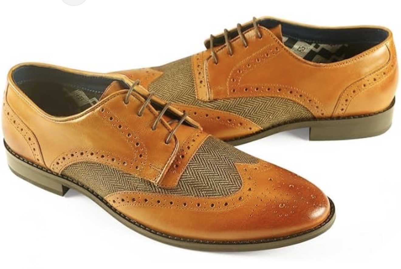 Front Chester Leather Wing Tip Brogue - Image 2
