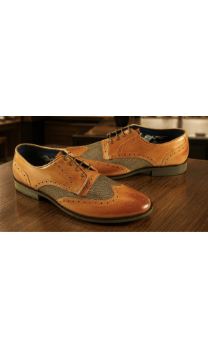 Front Chester Leather Wing Tip Brogue