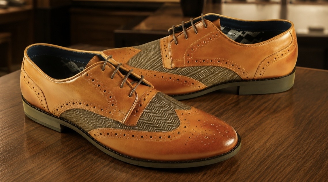 Front Chester Leather Wing Tip Brogue
